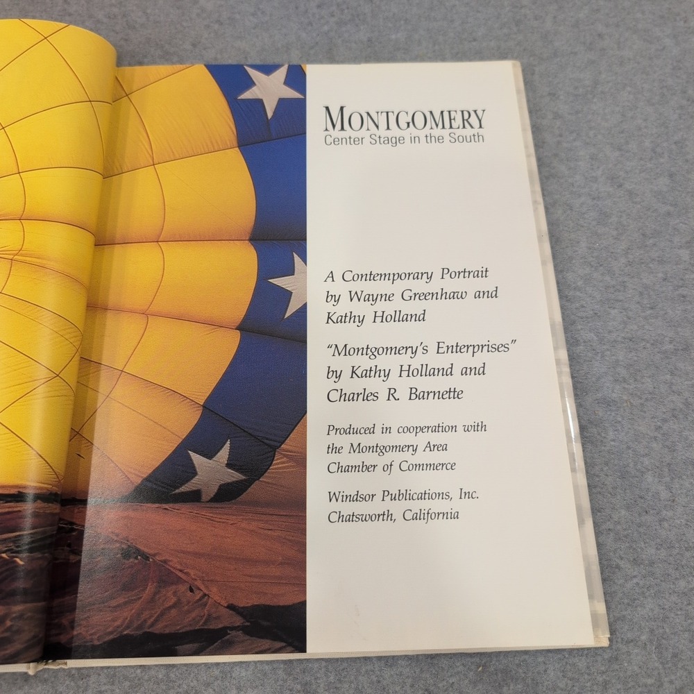 Montgomery Center Stage in the South Wayne Greenhaw 1990 First Edition Hardcover - Picture 4 of 5